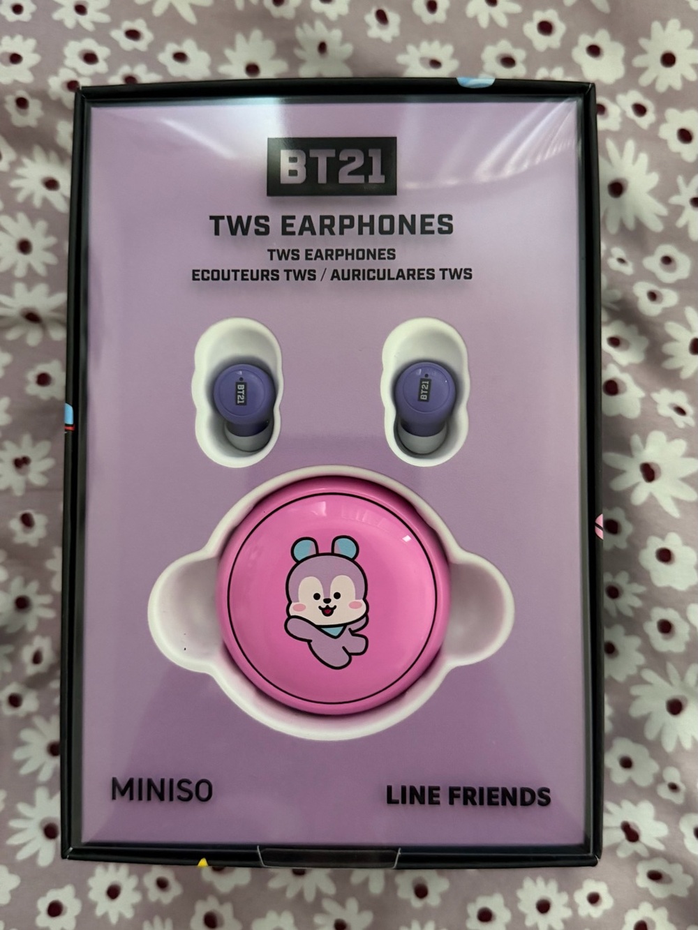 BT21 x MINISO Mang TWS Earphones - Line Friends Wireless Earbuds